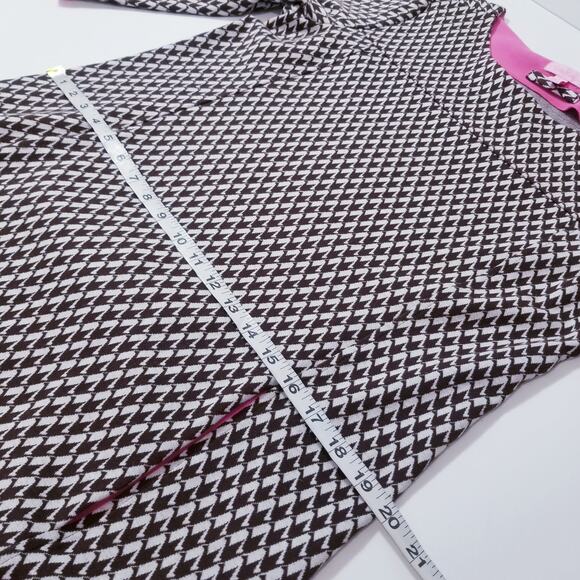 Lilly Pulitzer Geometric Abstract Print Knit Shift Dress 3/4 Sleeves - Picture 5 of 14